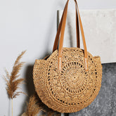 Flaxmaker One Shoulder Straw Bag